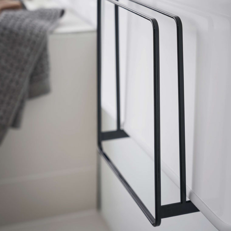 乾きやすいマグネット風呂蓋スタンド タワー 山崎実業 tower 風呂ふたスタンド ホワイト/ブラック 5085 5086 タワーシリーズ