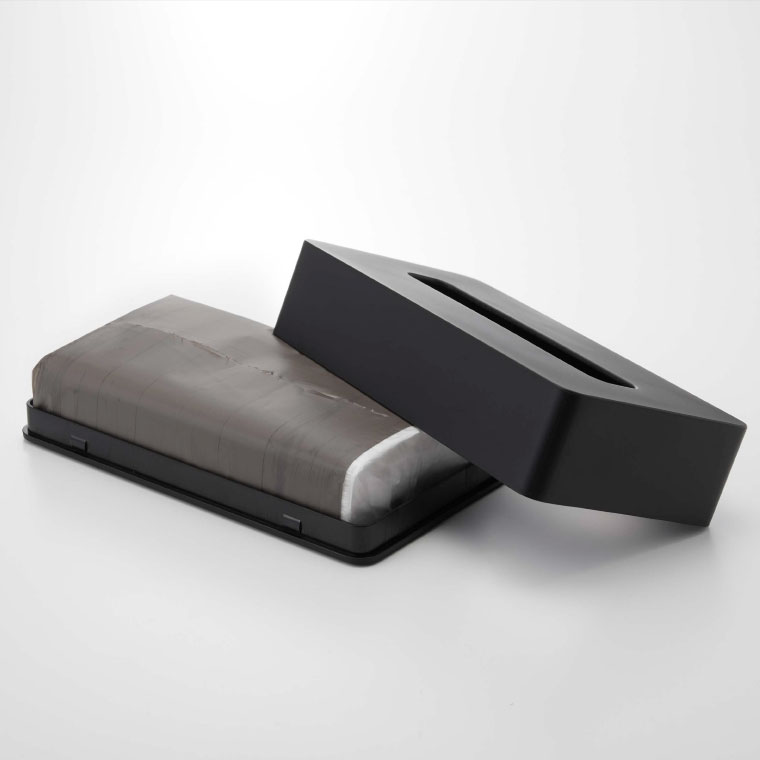 マグネットコンパクトティッシュケース タワー 山崎実業 tower ティッシュケース ホワイト/ブラック 5094 5095 タワーシリーズ マグネット