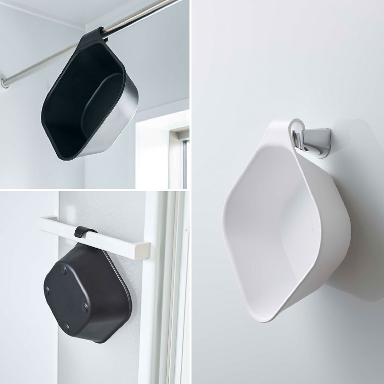 マグネット＆引っ掛け湯おけ タワー 山崎実業 tower 洗面器 ホワイト/ブラック 5378 5379 タワーシリーズ マグネット