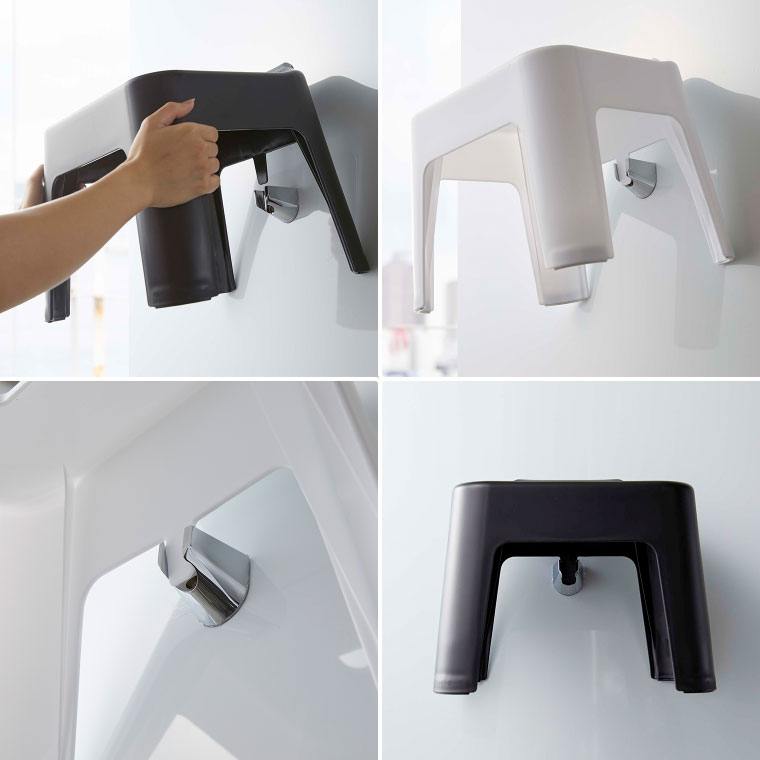 引っ掛け風呂イス タワー 山崎実業 tower ホワイト/ブラック 5383 5384 タワーシリーズ