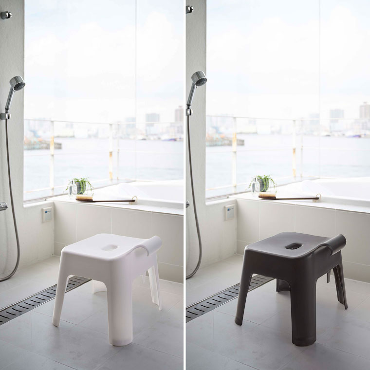 引っ掛け風呂イス タワー 山崎実業 tower ホワイト/ブラック 5383 5384 タワーシリーズ