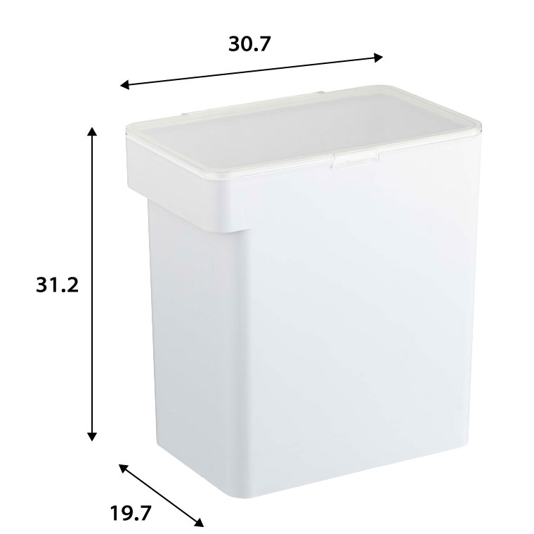 密閉米びつ １０ｋｇ 計量カップ付 タワー 山崎実業 tower ホワイト/ブラック 5423 5424 タワーシリーズ