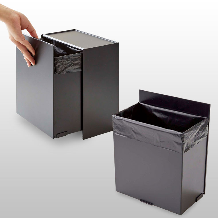 ウォールトイレポット＆収納ケース タワー 山崎実業 tower ホワイト/ブラック 5429 5430 タワーシリーズ