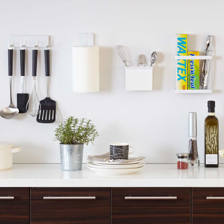 マグネットキッチンペーパーホルダー タワー 山崎実業 tower ホワイト/ブラック 7127 7128 タワーシリーズ マグネット