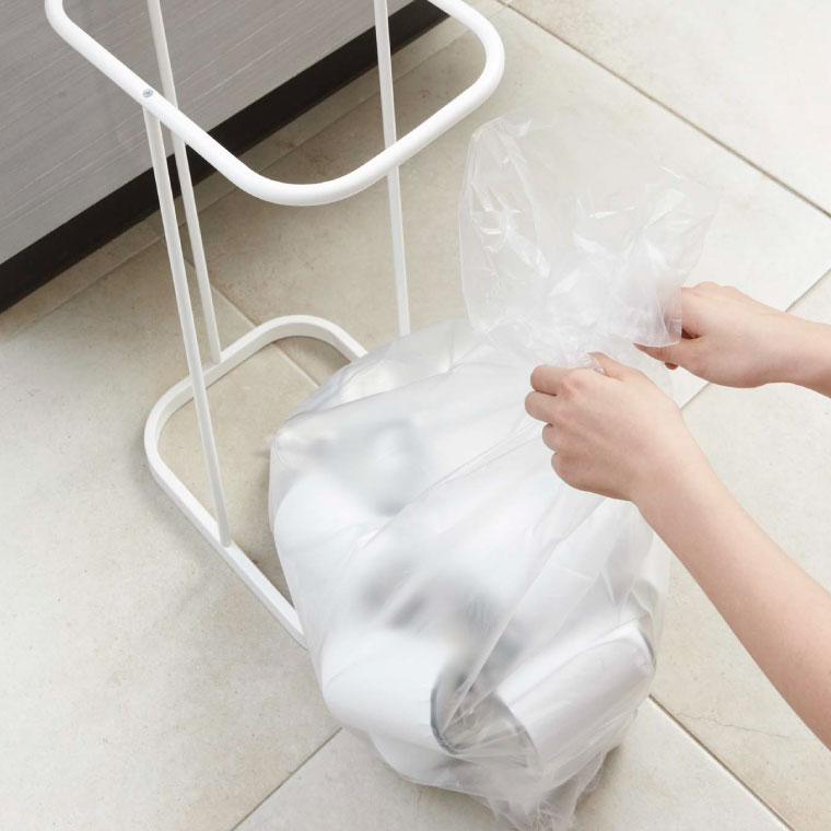 分別ゴミ袋ホルダー ルーチェ 山崎実業 LUCE ホワイト/ブラック/レッド 7552 7553 7554 タワーシリーズ