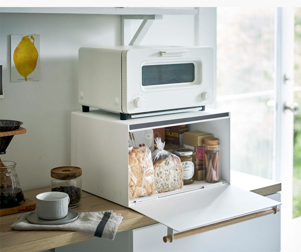 ブレッドケース トスカ 山崎実業 tosca ホワイト 4376