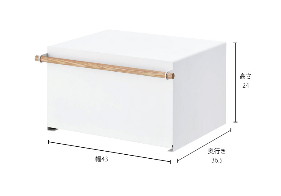 ブレッドケース トスカ 山崎実業 tosca ホワイト 4376