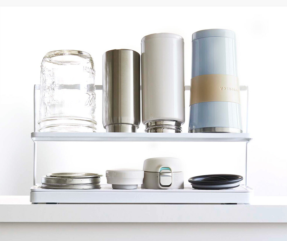 ワイドジャグボトルスタンド タワー 山崎実業 tower ホワイト/ブラック 5409 5410 タワーシリーズ