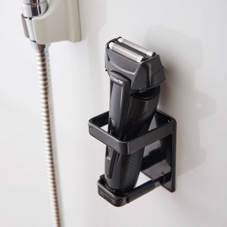 マグネットバスルーム電動シェーバーホルダー タワー 山崎実業 tower ホワイト/ブラック 4863 4864 タワーシリーズ