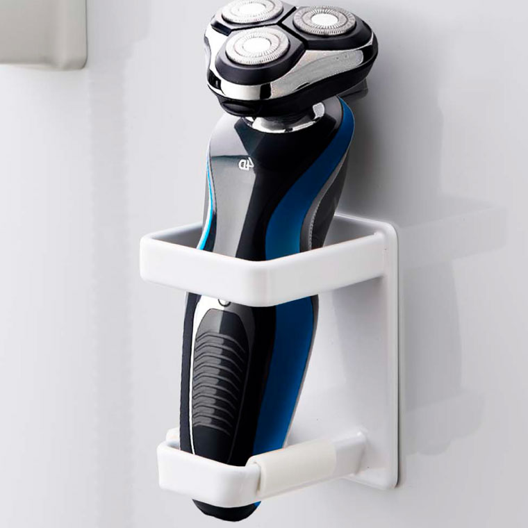 マグネットバスルーム電動シェーバーホルダー タワー 山崎実業 tower ホワイト/ブラック 4863 4864 タワーシリーズ