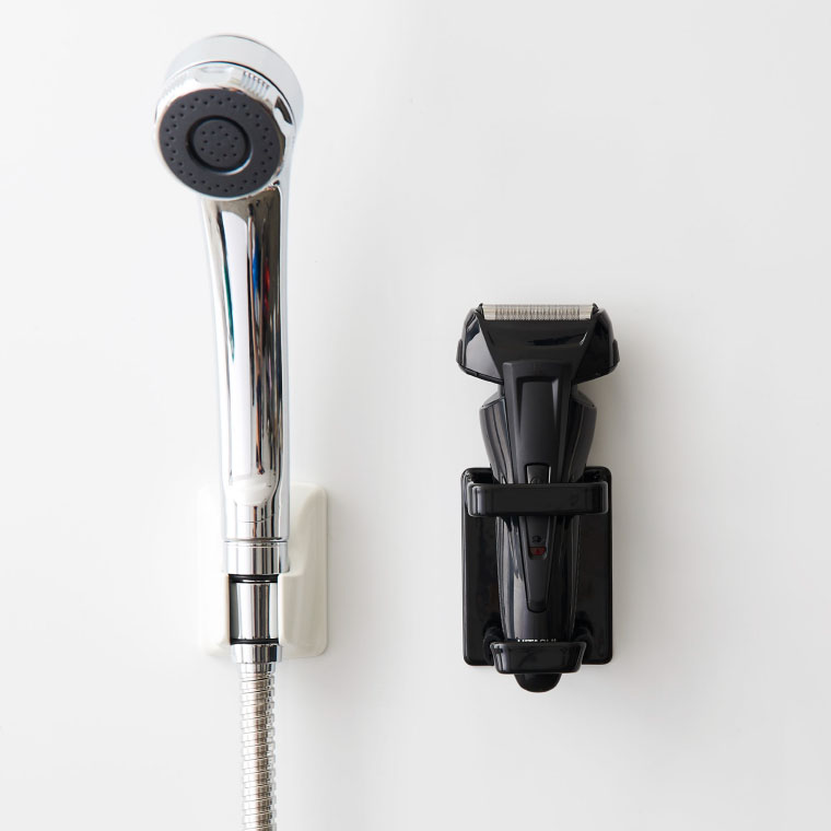 マグネットバスルーム電動シェーバーホルダー タワー 山崎実業 tower ホワイト/ブラック 4863 4864 タワーシリーズ