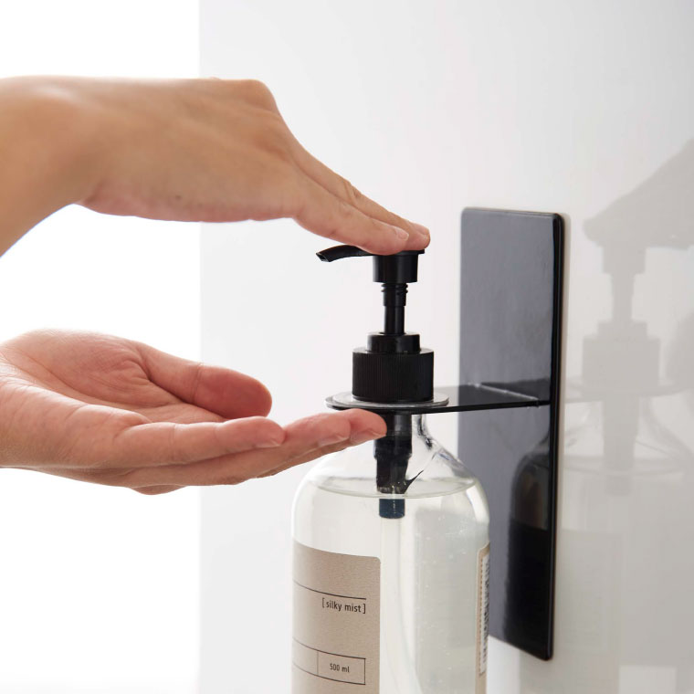 マグネットバスルームディスペンサーホルダー タワー 山崎実業 tower シャンプーボトルホルダー ホワイト/ブラック 4867 4868 タワーシリーズ