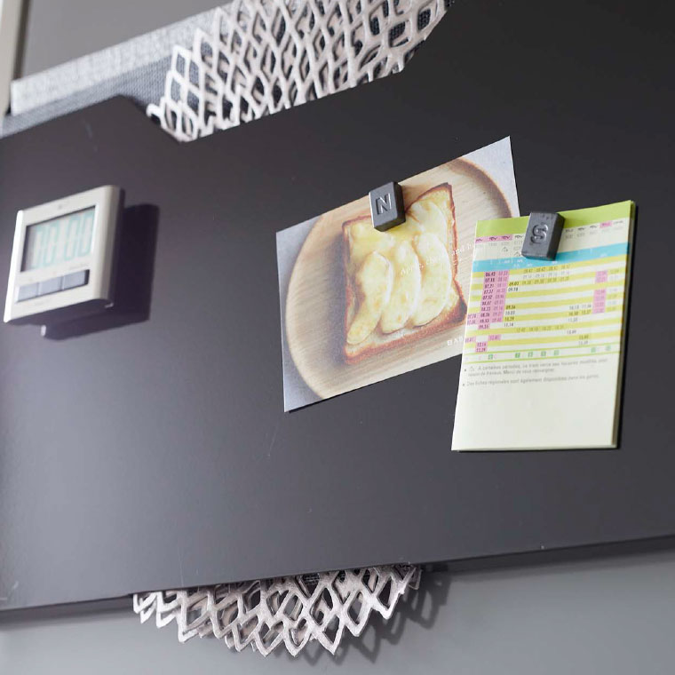 ランチョンマット収納 ワイド タワー 山崎実業 tower ホワイト/ブラック 4886 4887 タワーシリーズ