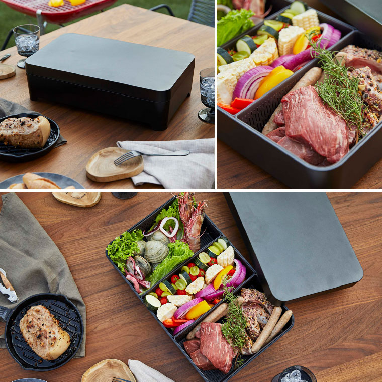 蓋付き卓上水切りトレー 角型 タワー 山崎実業 tower ホワイト/ブラック 4911 4912 タワーシリーズ