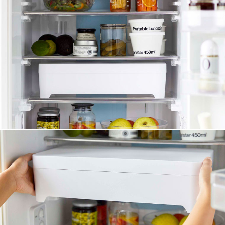 蓋付き卓上水切りトレー 角型 タワー 山崎実業 tower ホワイト/ブラック 4911 4912 タワーシリーズ