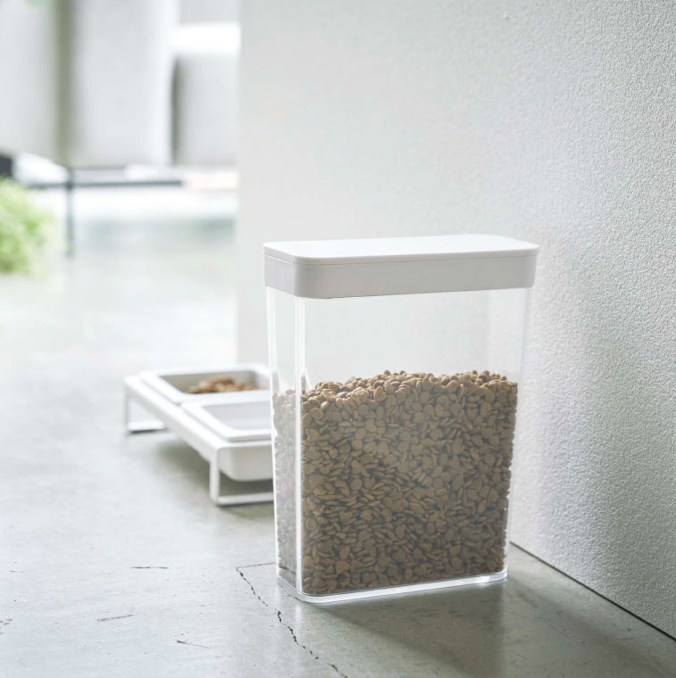 ドライフードストッカー タワー 山崎実業 tower ホワイト/ブラック 4952 4953 タワーシリーズ