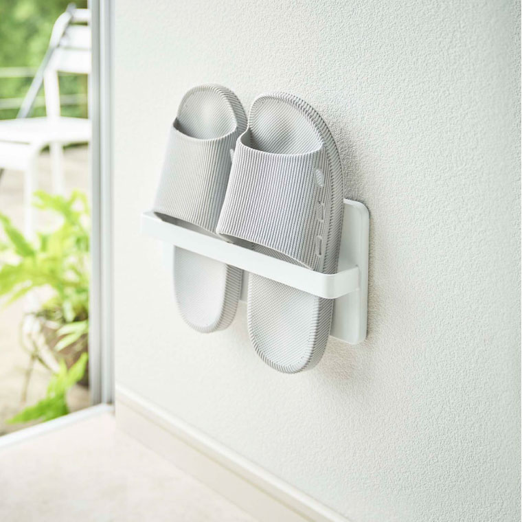 ツーウェイベランダスリッパラック タワー 山崎実業 tower ホワイト/ブラック 4963 4964 タワーシリーズ