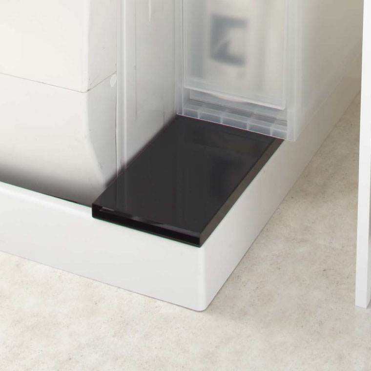 洗濯機防水パン上ラック タワー 山崎実業 tower ホワイト/ブラック 4966 4967 タワーシリーズ