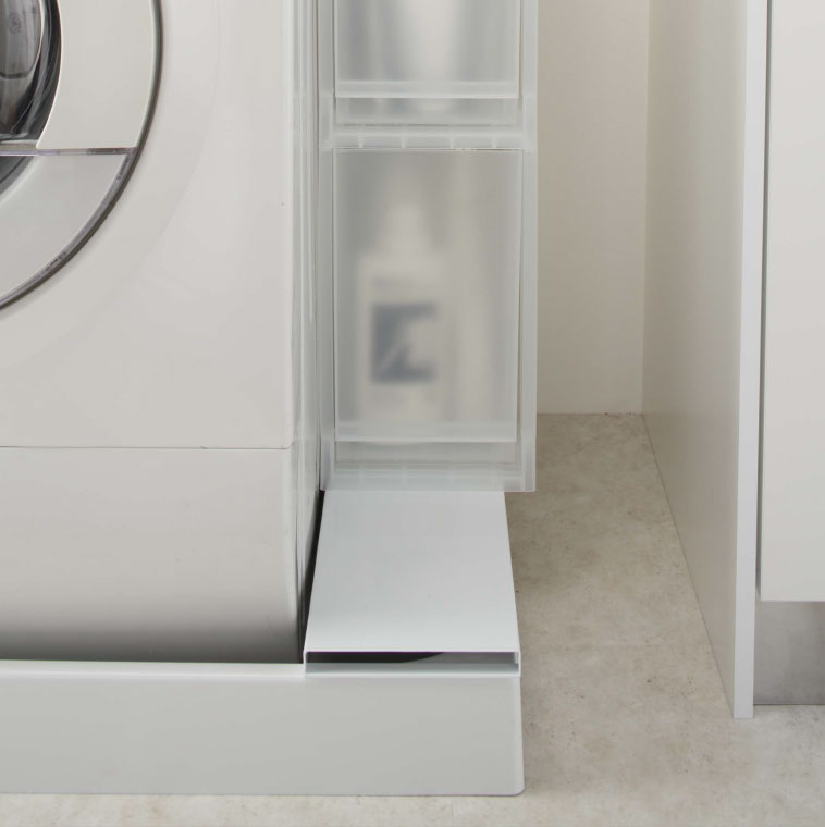 洗濯機防水パン上ラック タワー 山崎実業 tower ホワイト/ブラック 4966 4967 タワーシリーズ