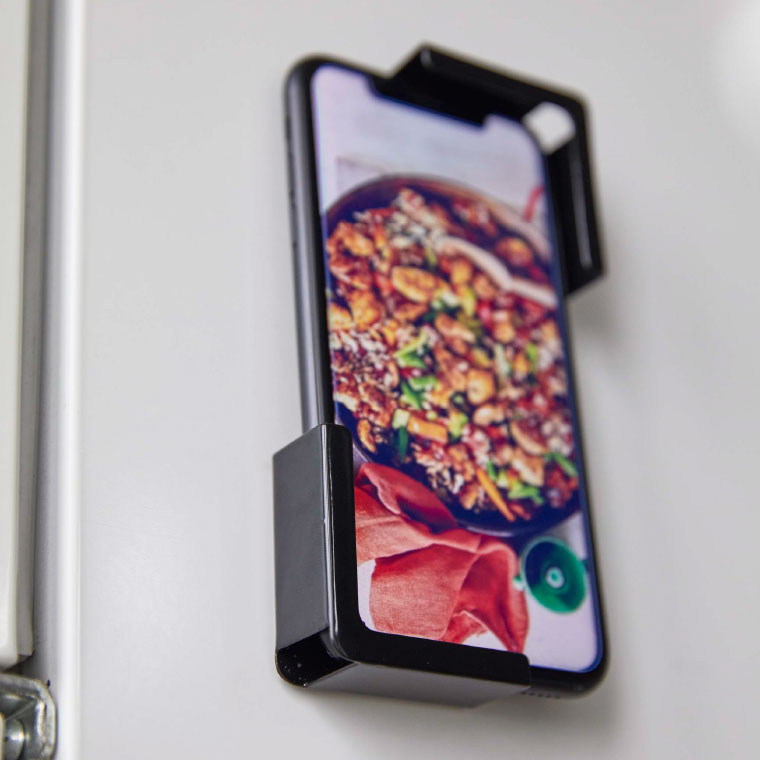 マグネットタブレットホルダー タワー 山崎実業 tower ホワイト/ブラック 4984 4985 タワーシリーズ