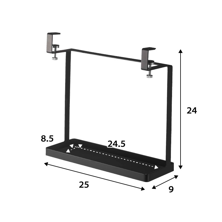 洗面戸棚下ラック タワー 山崎実業 tower ホワイト/ブラック 4998 4999 タワーシリーズ