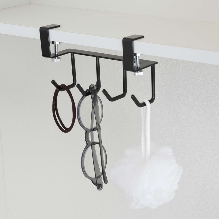 洗面戸棚下フック タワー 山崎実業 tower ホワイト/ブラック 5008 5009タワーシリーズ