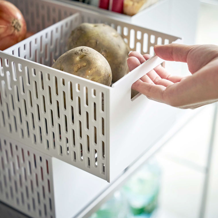 ベジタブルストッカー タワー 山崎実業 tower 野菜ストッカー ホワイト/ブラック 5020 5021 タワーシリーズ