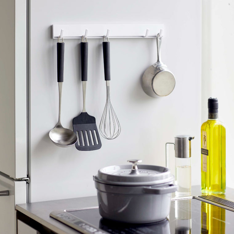 マグネット可動式キッチンツールフック タワー 山崎実業 tower ホワイト/ブラック 5022 5023 タワーシリーズ