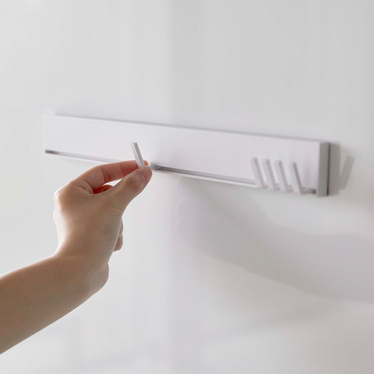 マグネット可動式キッチンツールフック タワー 山崎実業 tower ホワイト/ブラック 5022 5023 タワーシリーズ