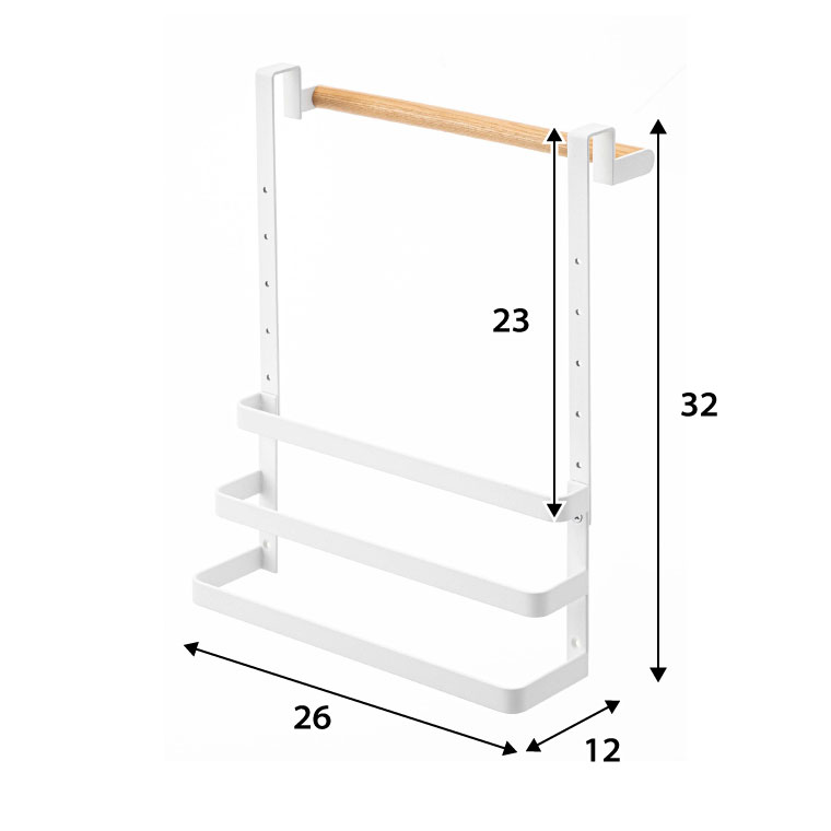 シンク扉ゴミ袋ホルダー タオルハンガー付き トスカ 山崎実業 tosca ホワイト 5030 タワーシリーズ