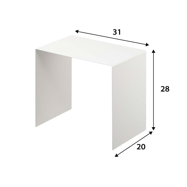 収納ボックス上ラック ２個組 タワー 山崎実業 tower コの字ラック ホワイト/ブラック 5037 5038 タワーシリーズ