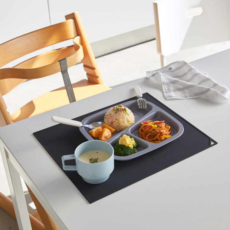 電子レンジ庫内汚れ防止シリコンマット タワー 山崎実業 tower ホワイト/ブラック 5039 5040 タワーシリーズ