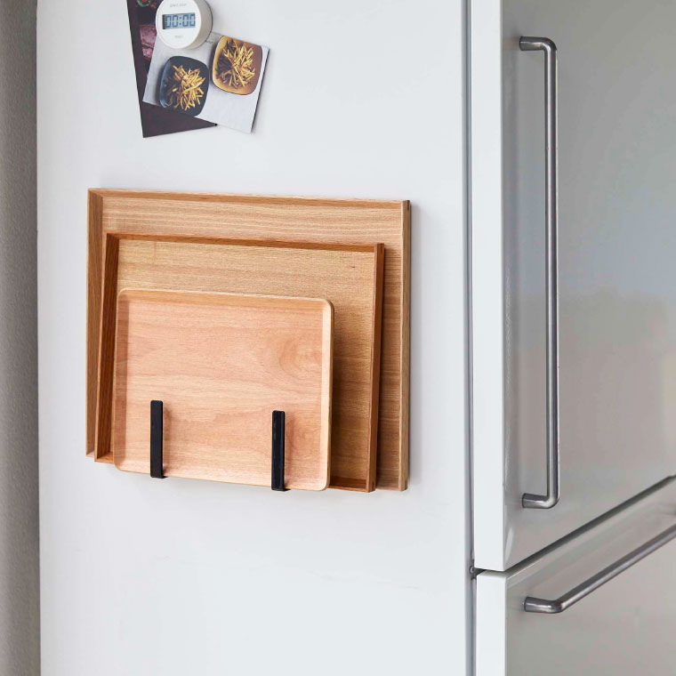 マグネットキッチントレーホルダー ２個組 タワー 山崎実業 tower ホワイト/ブラック 5050 5051 タワーシリーズ