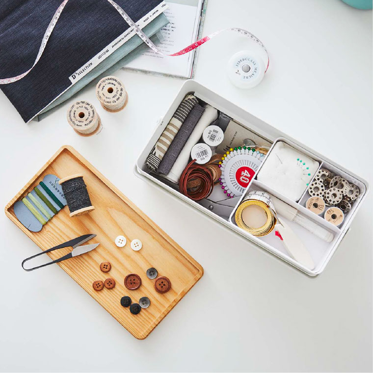 裁縫箱 タワー 山崎実業 tower ホワイト/ブラック 5060 5061 タワーシリーズ