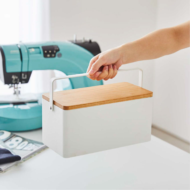 裁縫箱 タワー 山崎実業 tower ホワイト/ブラック 5060 5061 タワーシリーズ