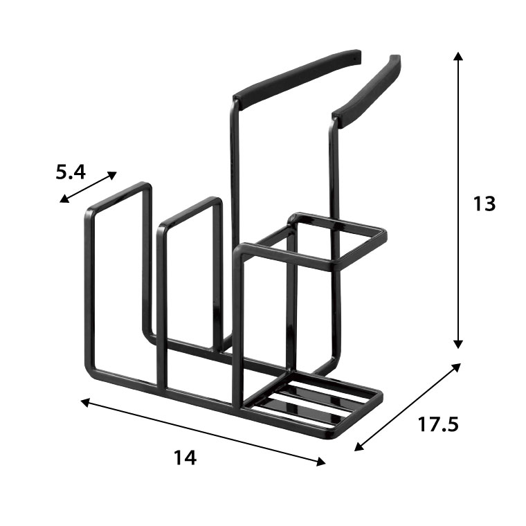 蛇口にかけるスポンジ＆ブラシホルダー タワー 山崎実業 tower スポンジホルダー ホワイト/ブラック 5080 5081 タワーシリーズ