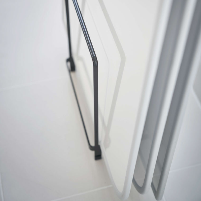 乾きやすい風呂蓋スタンド タワー 山崎実業 tower ホワイト/ブラック 5083 5084 タワーシリーズ