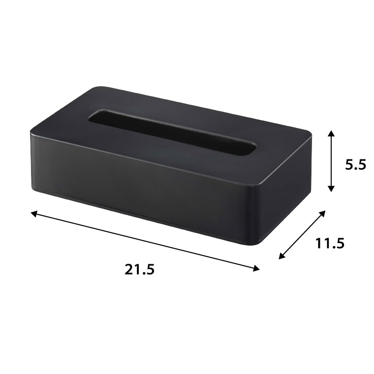 コンパクトティッシュケース タワー 山崎実業 tower ホワイト/ブラック 5092 5093 タワーシリーズ