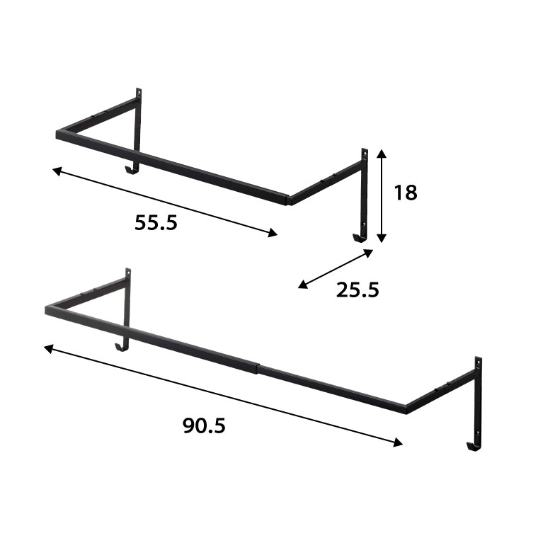 伸縮浴室扉前物干しハンガー タワー 山崎実業 tower ホワイト/ブラック 5111 5112 タワーシリーズ