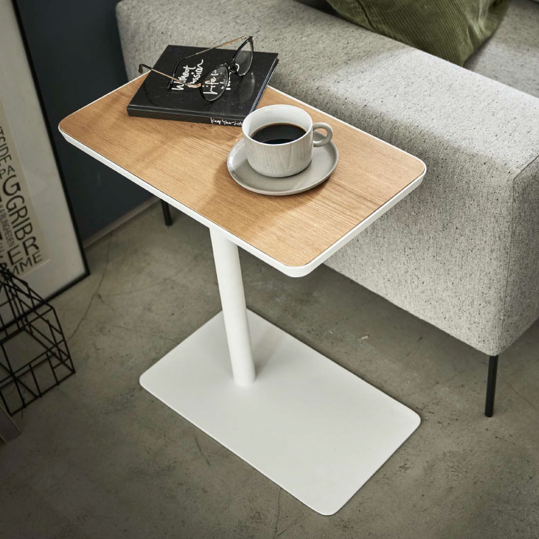 差し込みサイドテーブル タワー 山崎実業 tower ホワイト/ブラック 5120 5121 タワーシリーズ