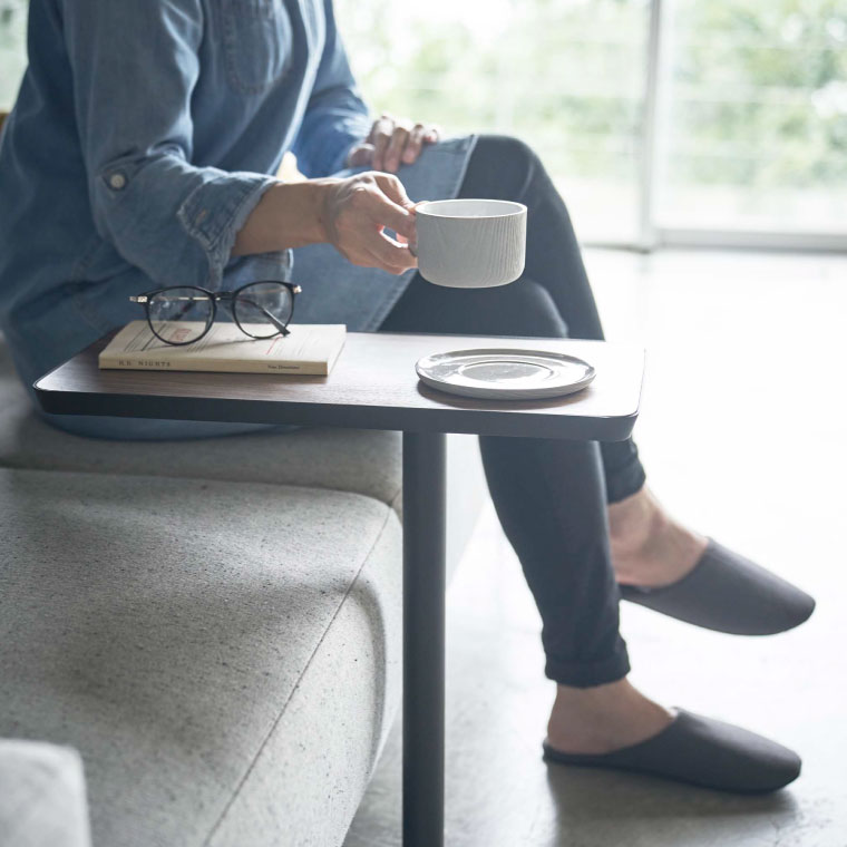 差し込みサイドテーブル タワー 山崎実業 tower ホワイト/ブラック 5120 5121 タワーシリーズ