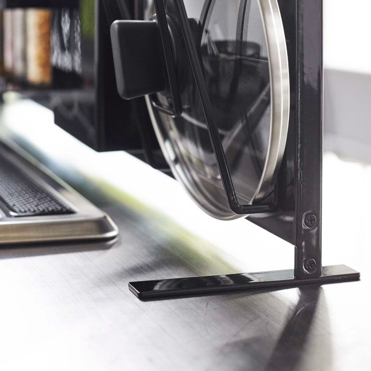 キッチン自立式スチールパネル 横型 タワー 山崎実業 tower ホワイト/ブラック 5126 5127 タワーシリーズ