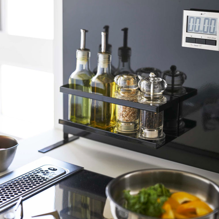 マグネットラック ワイド タワー 山崎実業 tower ホワイト/ブラック 5130 5131 タワーシリーズ