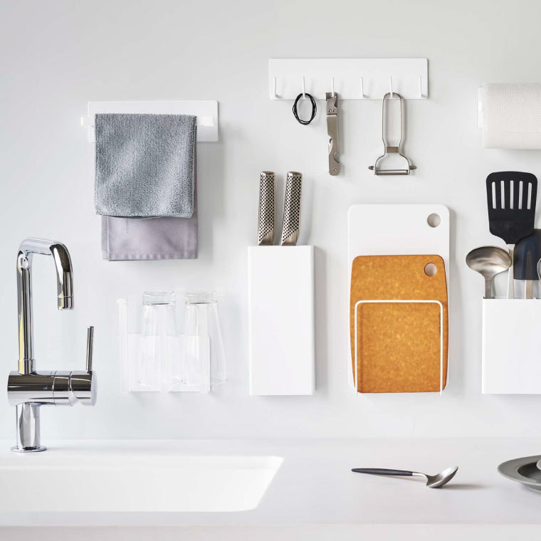 マグネットキッチンツールフック タワー 山崎実業 tower おたま掛け ホワイト/ブラック 5134 5135 タワーシリーズ