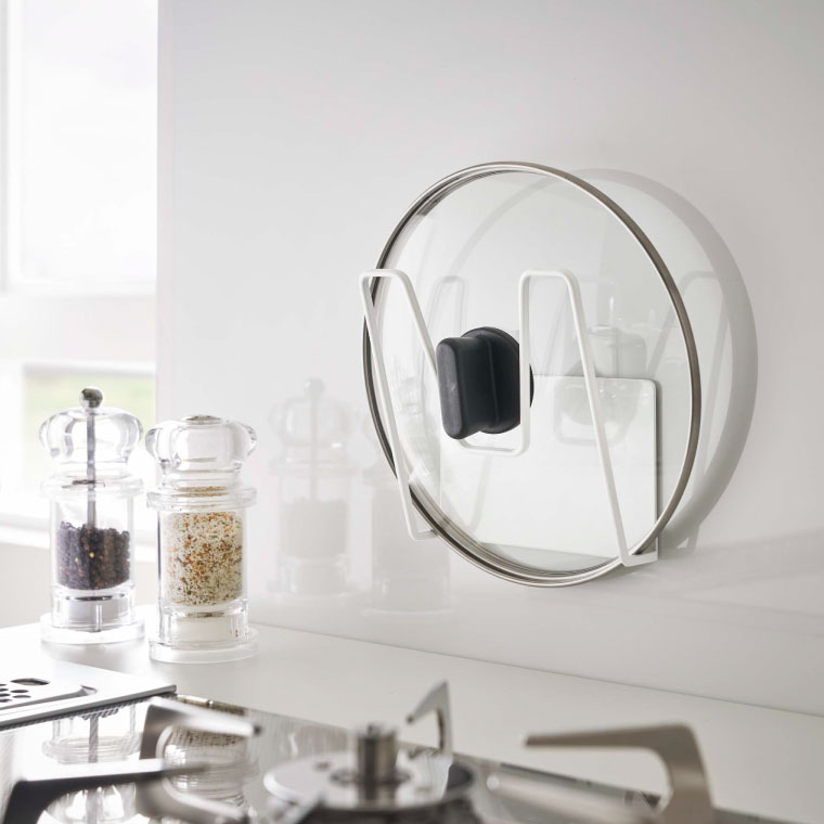 マグネット鍋蓋ホルダー タワー 山崎実業 tower ホワイト/ブラック 5140 5141 タワーシリーズ