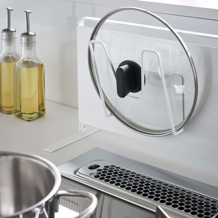 マグネット鍋蓋ホルダー タワー 山崎実業 tower ホワイト/ブラック 5140 5141 タワーシリーズ