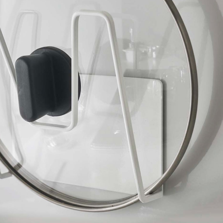 マグネット鍋蓋ホルダー タワー 山崎実業 tower ホワイト/ブラック 5140 5141 タワーシリーズ