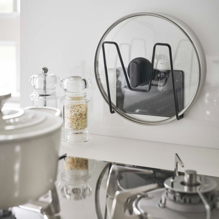 マグネット鍋蓋ホルダー タワー 山崎実業 tower ホワイト/ブラック 5140 5141 タワーシリーズ