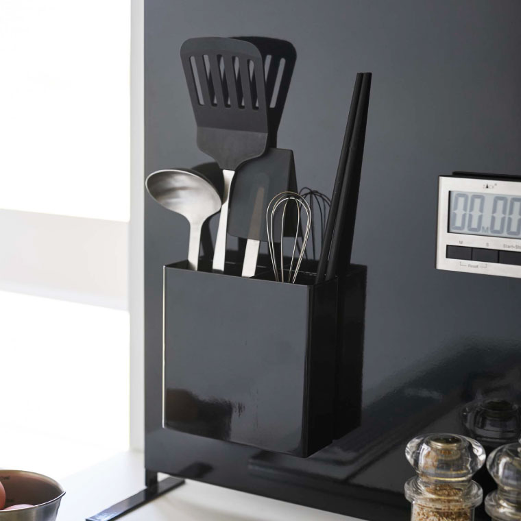 マグネットキッチンツールスタンド タワー 山崎実業 tower ホワイト/ブラック 5146 5147 タワーシリーズ