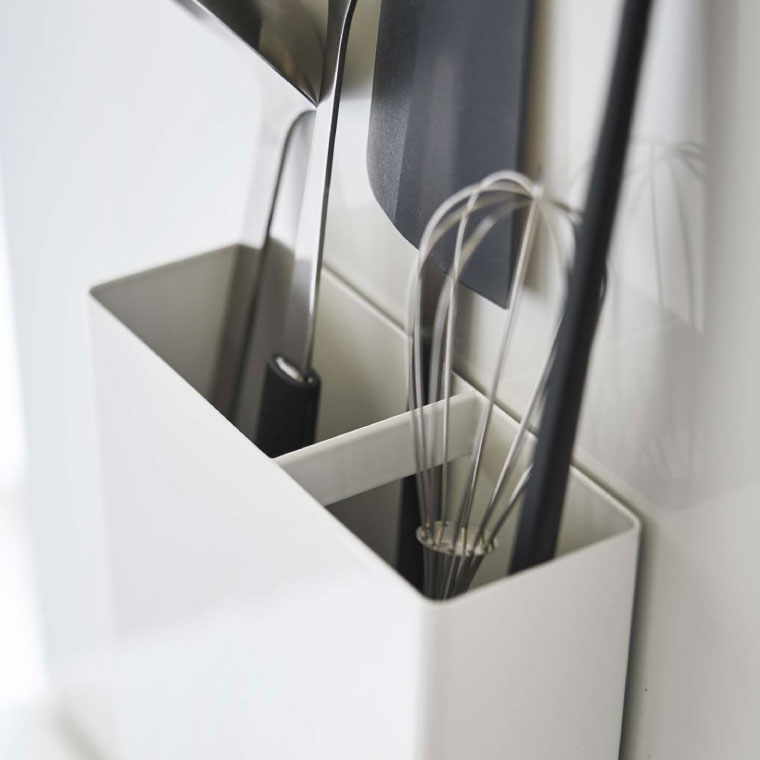 マグネットキッチンツールスタンド タワー 山崎実業 tower ホワイト/ブラック 5146 5147 タワーシリーズ